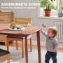 Matbord för 6 Personer, Rustikt Brun - 150 x 80 x 76 cm