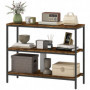 Konsolbord i Industriell Stil med 3 Hyllplan Vintage Brun 101 x 35 x 80 cm