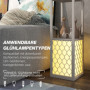 Golvlampa med 2 Hyllor Grå / Vit, H.156 cm