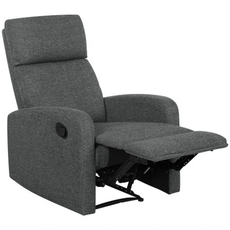 Manuell Reclinerfåtölj i Chenille med Justerbart Ryggstöd – 63 x 91 x 98 cm