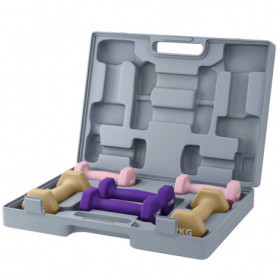 Hantelset med 6 Vikter och Bärväska – 1/1,5/2 kg, Färgkodade