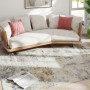 Matta Mjuk & Halkfri Polyester 230 x 160 cm – Tvättbar med Modern Design i Grå