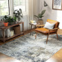 Matta Mjuk & Halkfri Polyester 230 x 160 cm – Tvättbar med Modern Design i Grå