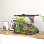Glasterrarium med dubbeldörrar och ventilation – 30 x 30 x 30 cm