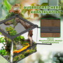 Glasterrarium med dubbeldörrar och ventilation – 30 x 30 x 30 cm