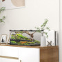 Glasterrarium med dubbeldörrar och ventilation – 50 x 30 x 25 cm
