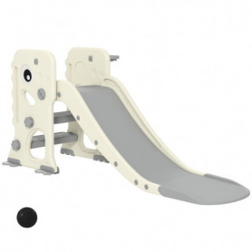 Hopfällbar barnrutschkana i dinosauriedesign med basketkorg – 146 x...