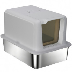 Kattlåda rostfritt stål med bricka, filter & spade 40 × 60 × 41 cm ...