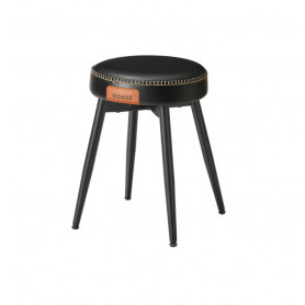 Matstol Pall EKHO Vintage Läder Svart - kökspall