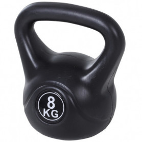 Kettlebell med Sandfyllning – 8 kg, Ergonomiskt Grepp & Platt Botten