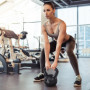 Kettlebell med Sandfyllning – 8 kg, Ergonomiskt Grepp & Platt Botten
