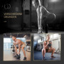 Kettlebell med Sandfyllning – 8 kg, Ergonomiskt Grepp & Platt Botten