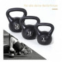 Kettlebell med Sandfyllning – 8 kg, Ergonomiskt Grepp & Platt Botten
