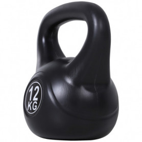 Kettlebell med Sandfyllning – 12 kg, Stabil Design & Ergonomiskt Grepp