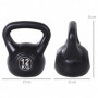 Kettlebell med Sandfyllning – 12 kg, Stabil Design & Ergonomiskt Grepp