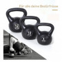 Kettlebell med Sandfyllning – 12 kg, Stabil Design & Ergonomiskt Grepp