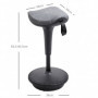 Ergonomisk Ståpall med Gungfunktion – Justerbar Höjd & 360° Rotation