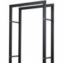 Vedställ i Stål – Elegant & Robust Förvaring 40 x 25 x 150 cm