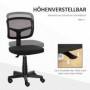 Ergonomisk Kontorsstol utan Armstöd – Justerbar Höjd & Nätklädsel