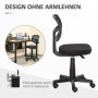 Ergonomisk Kontorsstol utan Armstöd – Justerbar Höjd & Nätklädsel