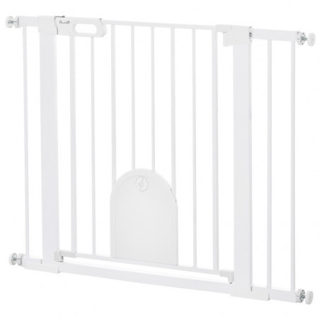 Säkerhetsgrind 103 x 76 cm – Dubbellås, Automatisk Stängning & Justerbar Bredd