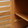 Badrumsskåp i Bambu – 60 x 30 x 120 cm med Öppna Fack & Lamellucka