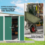 Redskapsbod i Galvaniserat Stål – 280 x 345 x 201 cm med Skjutdörrar & Ventilation