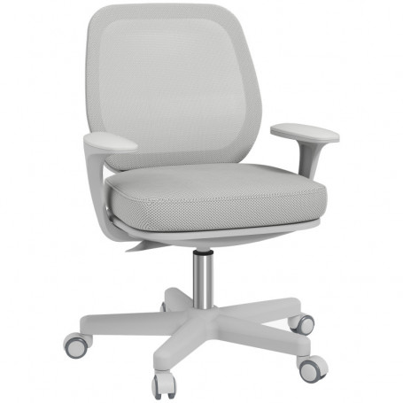 Ergonomisk Kontorsstol med Nätrygg, Grå
