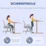 Ergonomisk Kontorsstol med Nätrygg, Grå