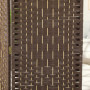 Hopfällbar Rumsavdelare i Handvävd Brun – 135 x 1,7 x 180 cm