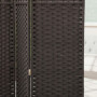Skärmvägg Rumsavdelare 6. Panelar 240 x 1,6 x 170 cm Brun