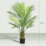 Konstgjord Areca-palm i kruka – 120 cm, UV-resistent