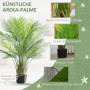 Konstgjord Areca-palm i kruka – 120 cm, UV-resistent