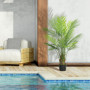 Konstgjord Areca-palm i kruka – 120 cm, UV-resistent