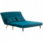 3-i-1 Bäddsoffa med justerbart ryggstöd Mörkgrön Sammet 190 x 120 x 28 cm