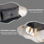 3-i-1 Bäddsoffa med justerbart ryggstöd Grå Sammet 190 x 120 x 28 cm