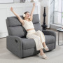 Relax Fätålj 2-sits i Chenille – Justerbart ryggstöd & extra vadderad komfort Grå