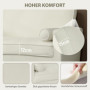 Soffa 2-sits i Krämvit Sammet – Hög Komfort & Elegant Design