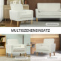 Fötålj i Krämvit Sammet – Modern design & Hög Komfort