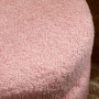 Fotpall Teddy Fleece Rosa Cylindrisk Form Φ 40 x 45 cm