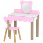 Sminkbord För Barn med Pall – Björndesign & Förvaring - Rosa