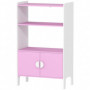 Barnbokhylla Med Skåp För Barn – 60 x 35 x 100 cm Rosa