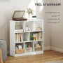 Modern Bokhylla med Kuber Avdelare – 97,5 x 30 x 100 cm, Vit
