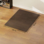 Svart Golvskyddsmatta för Kontorsstol – 90 x 120 cm, 1,5 mm