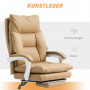 Ergonomisk Kontorsstol i Konstläder med Fotstöd och Lutningsfunktio...