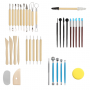 Modellerings- och skulpteringsverktyg Stor Set i fodral – 40 delar ...