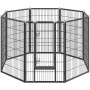 Flexibelt valphage i metall – 8 paneler, justerbar form (rektangel, kvadrat, oktagon) – inomhus/utomhus