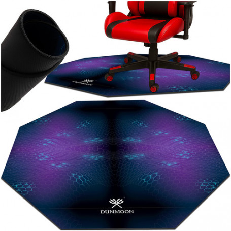 Skyddsmatta för Gamingstol – åttakantig, halkfri, vattentålig, 120 x 120 x 0,4 cm
