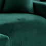 Klädsel till Soffa Universell Passform Grön 145–185 cm, elastisk velour, vattentät