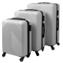 Resväskor Set med 3 – 54/65/74 cm, Grå